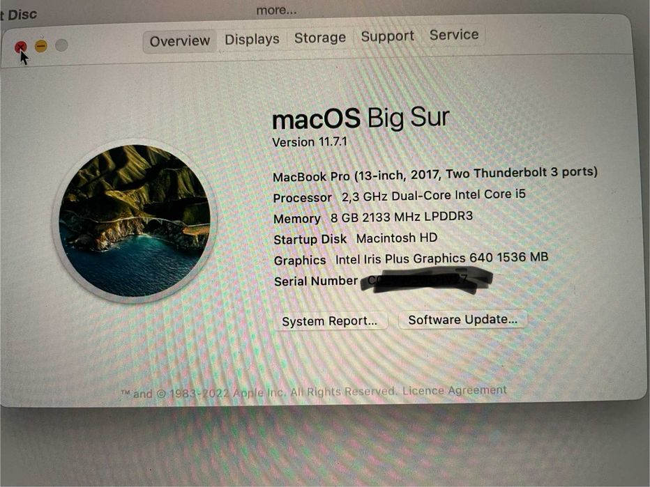 Macbook Pro 13" 2017