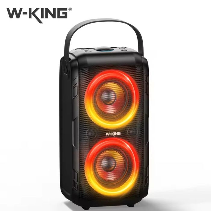 Блютуз колонка W-king T9-2, 80Вт, чорна.