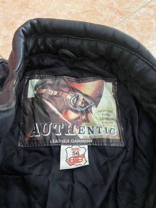 Blusão Preto de mota de Pele, Vintage, Senhor, nº56