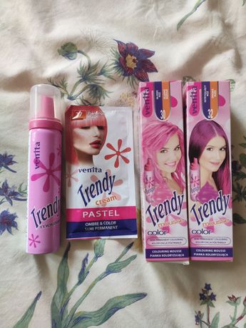 Zestaw różowych tonerów do włosów Venita