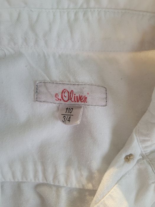 Koszula chłopięca biała S.Oliver rozm. 110 stan idealny
