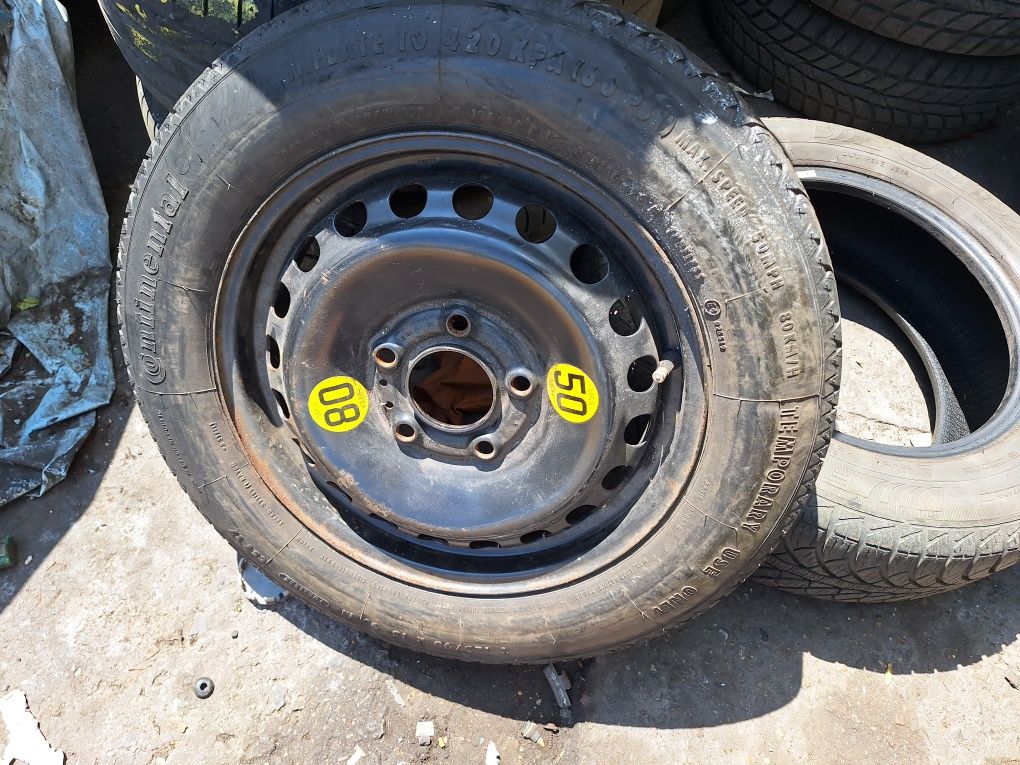 Koło zapasowe dojazdowe cienkie bmw 15 cali 5x120