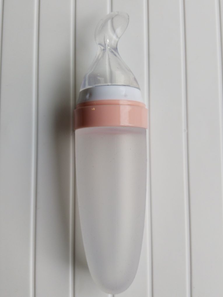 Silikonowa łyżeczka dozownikiem butelka z łyżeczką dla niemowląt