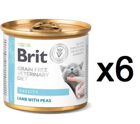 Brit VetDiets Cat Obesity консерви для котів з ожирінням 6шт*200г