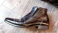 Ботинки туфли мужские зимние кожаные натуральный мех