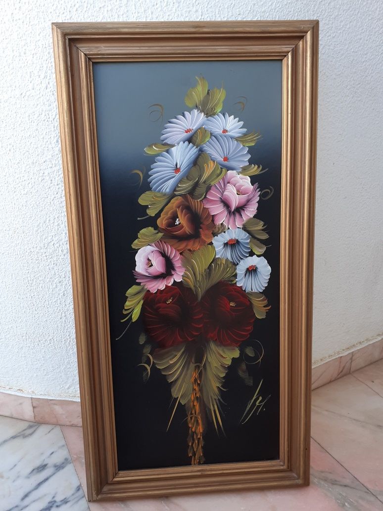Quadro Floral Anos 70