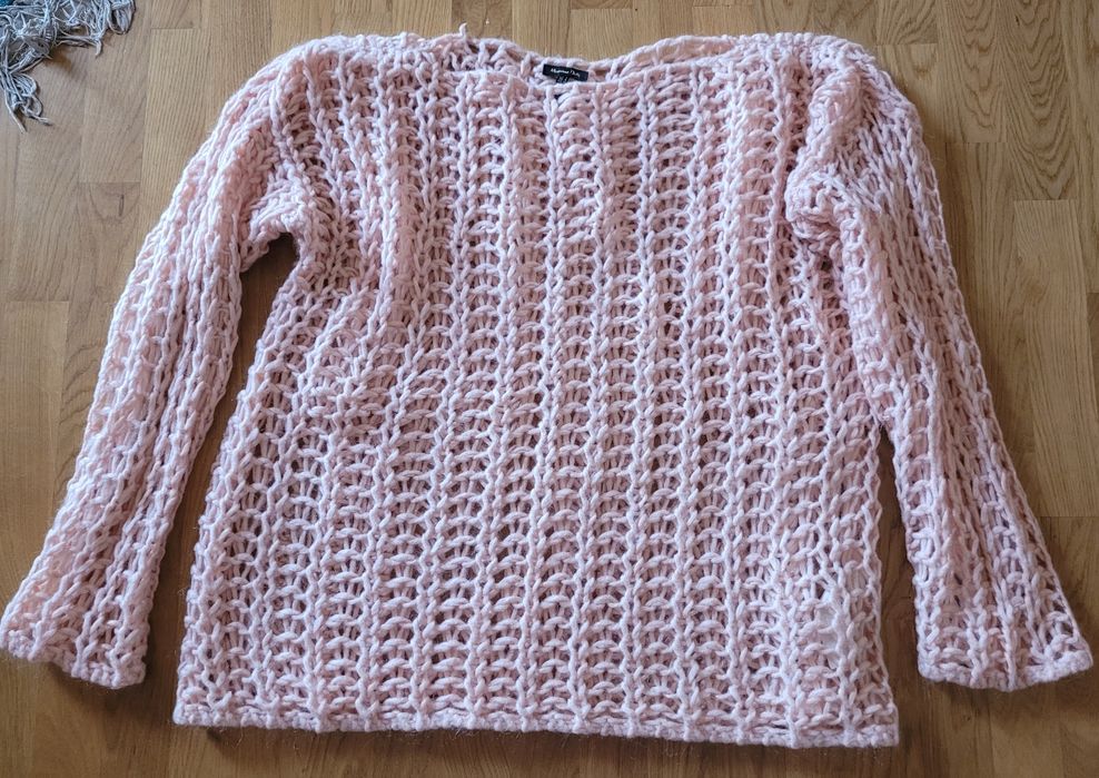Oversize Massimo Dutti sweter delikatny