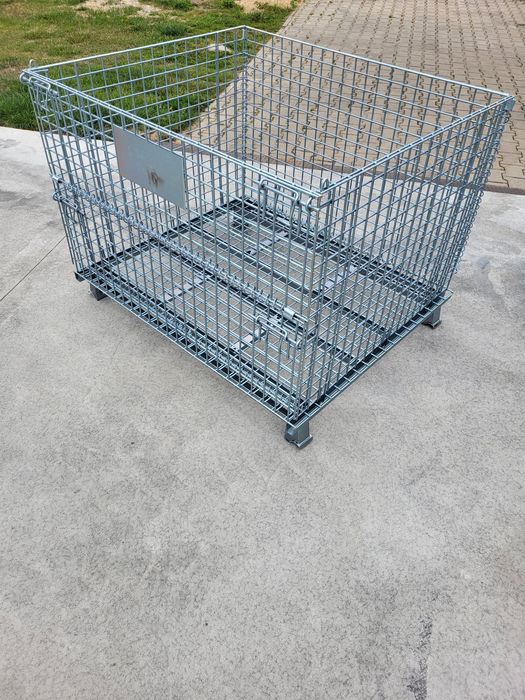 Kosze siatkowe pojemniki składane ocynk 1200x1000x890 Nośność 1500kg