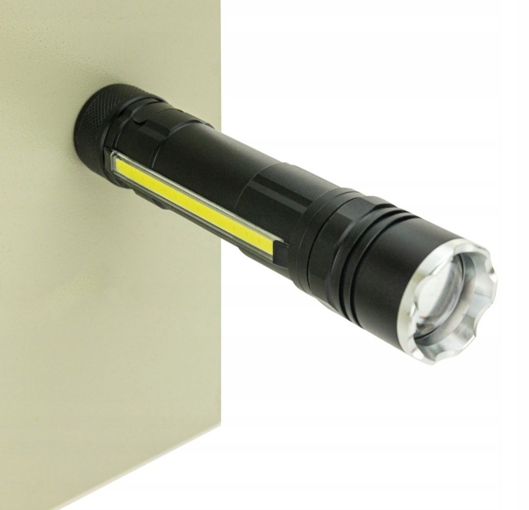 Hit!!! Cenowy! Latarka podręczna LED CREE T6 6W COB 3W szperacz