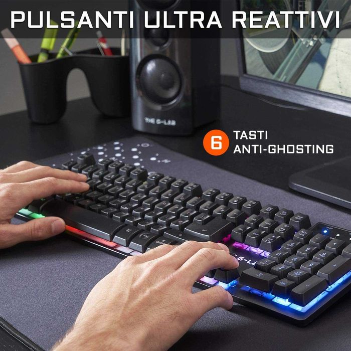 The G-Lab COMBO KRYPTON klawiatura + mysz LED RGB PC PS4 PS5 Xbox 2w1