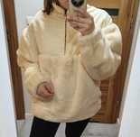 Bluza Xl-3Xl  kurtka sztuczny kożuszek unisex oversize plus size