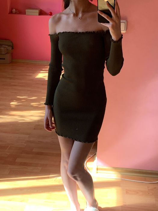 сукня в обтяжку в рубчик misspap