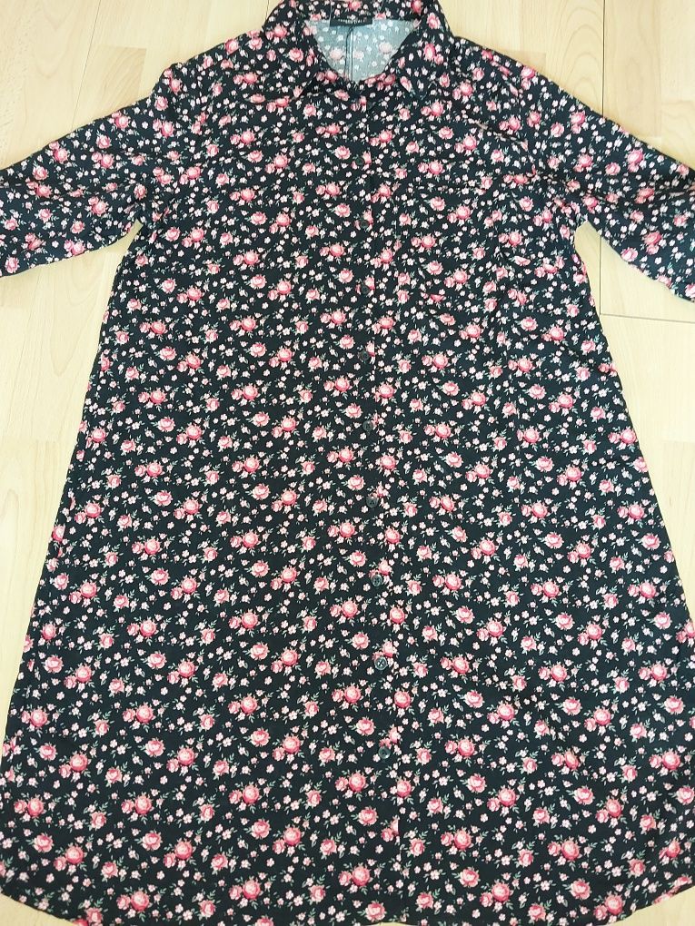 Nowa bluzka damska z wiskozy 40 42 kwiaty L XL