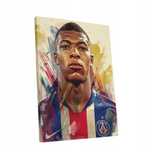 Nowoczesny Portret Kylian Mbappé na płótnie 60x80 cm do salonu