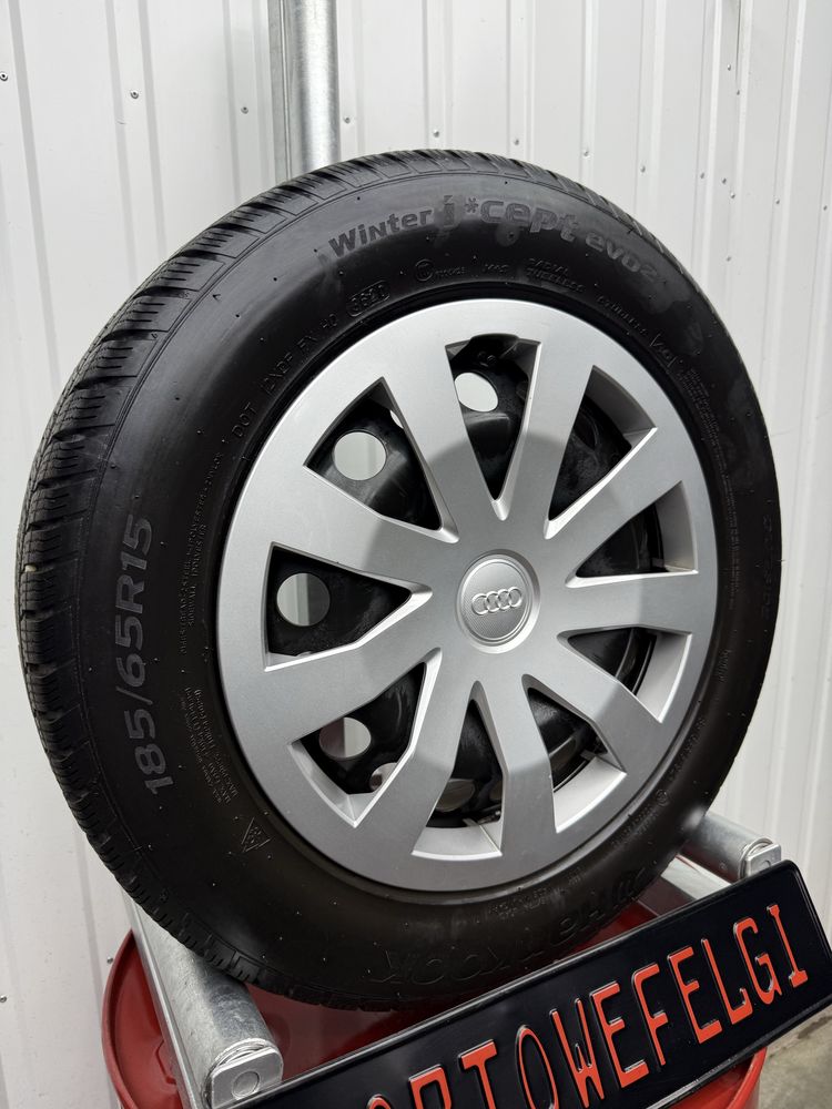 Felgi KOMPLET 15 cali 5x112 Audi VW SKODA seat Opony zimowe Stalowe