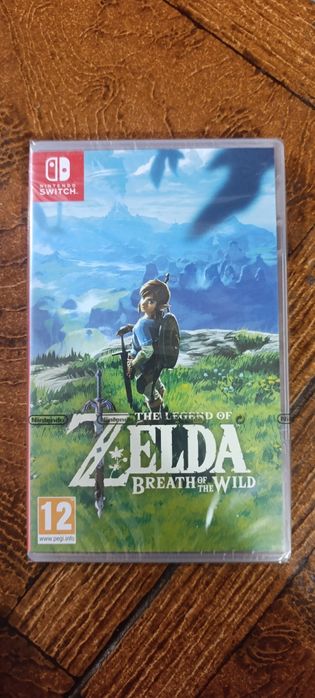 Jogo Zelda Breath of the Wild ainda com o plástico