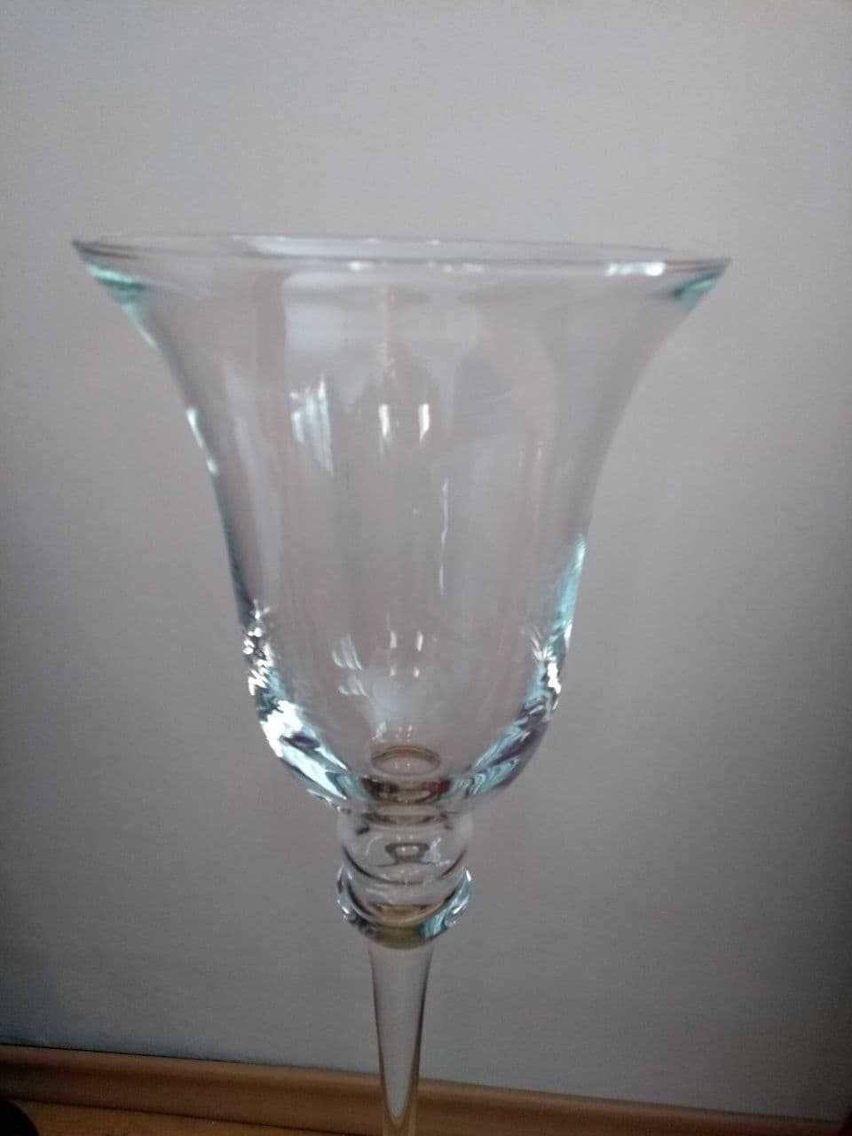 Стильная напольная ваза Бокал стекло высота 74см.