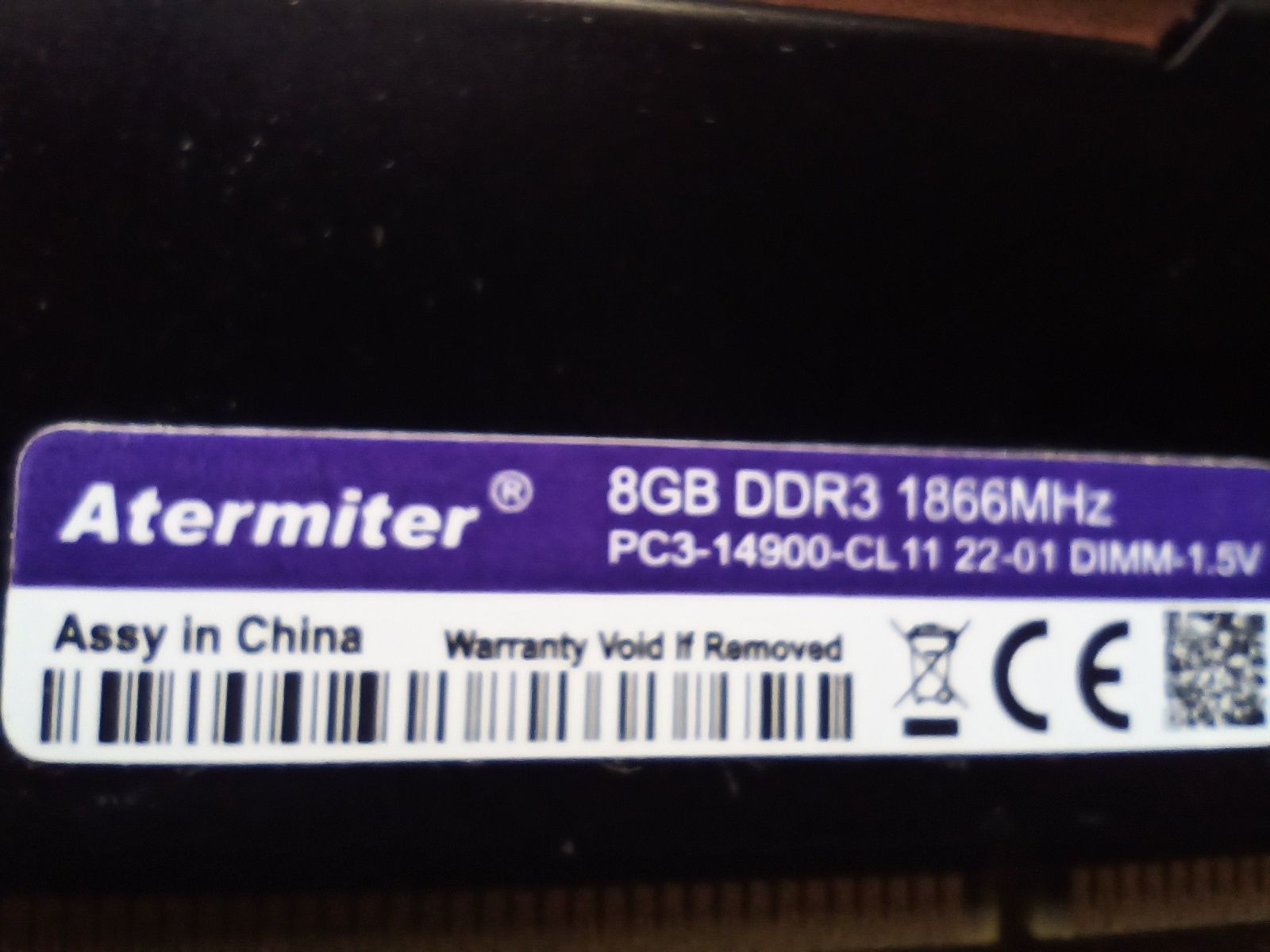 Ram 16 gb DDR3 .