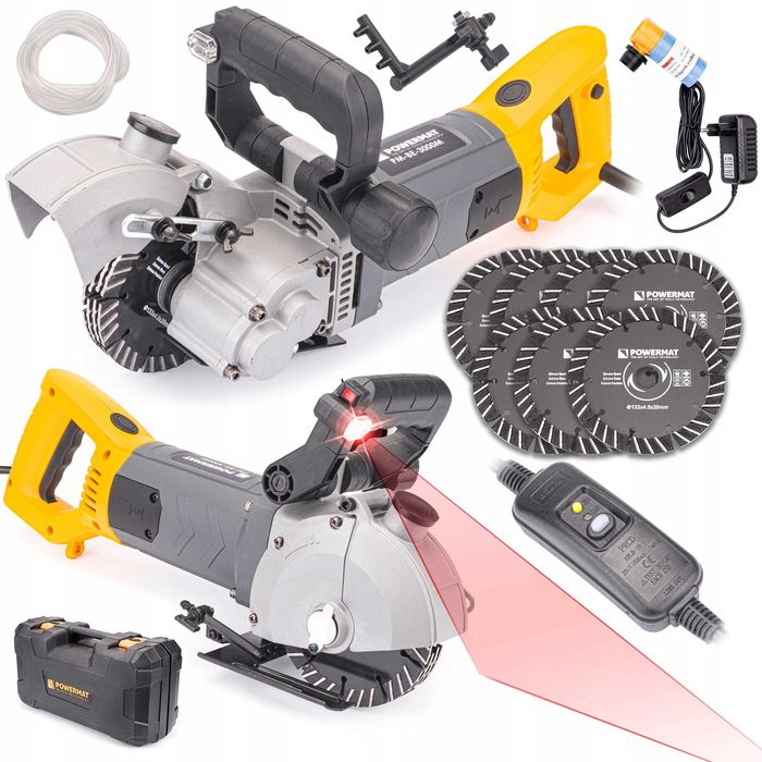 Bruzdownica elektryczna Powermat PM-BE-3000M 3100W z walizką