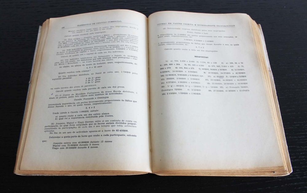 Elementos de cálculo comercial para o Ensino técnico Profissional