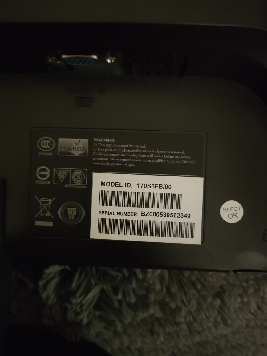 Monitor Philips LCD 17"