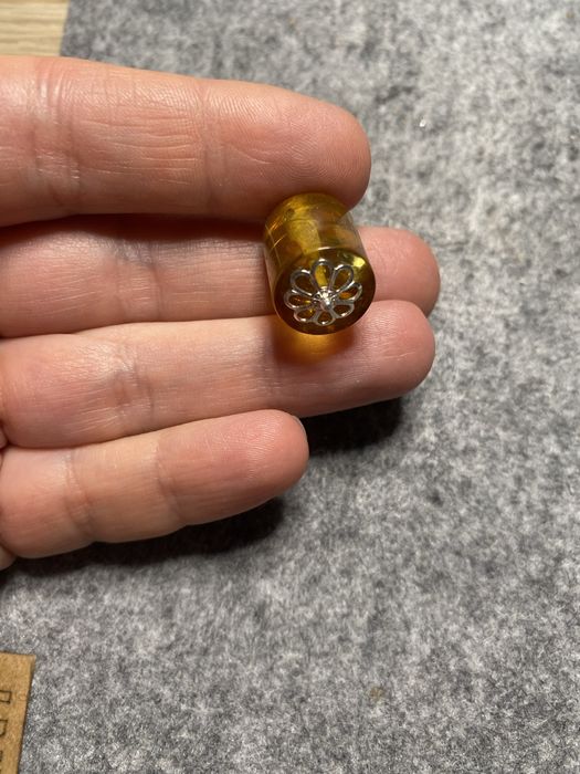 Cytrynowy bursztyn zawieszka beczka