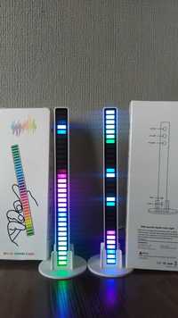 Listwa świetlna RGB 32 LED , reagująca na dźwięk , z bluetooth, czarna