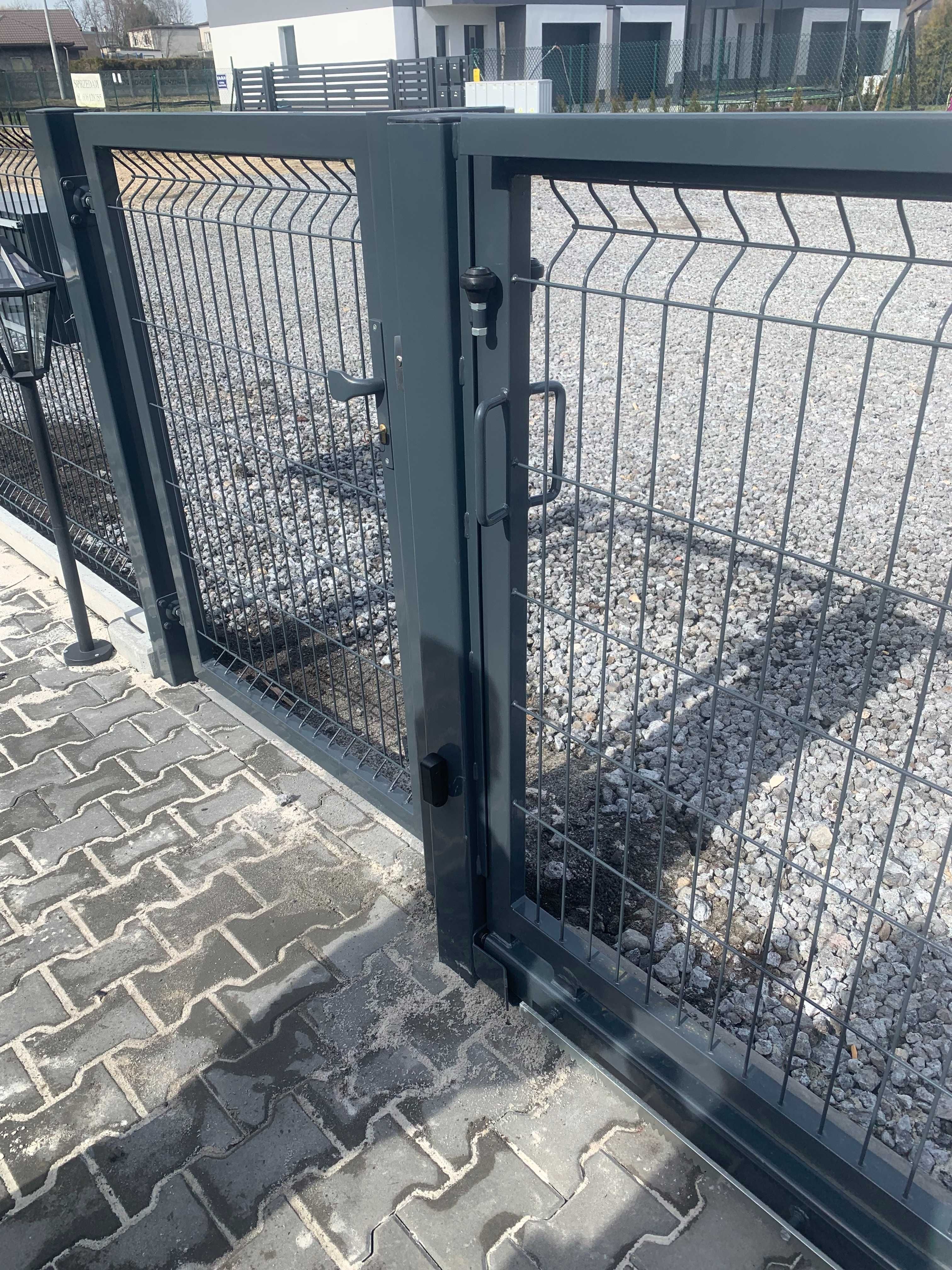 Najtaniej Ogrodzenie Panelowe ZESTAWY panel 3D słupek obejmy KOMPLET
