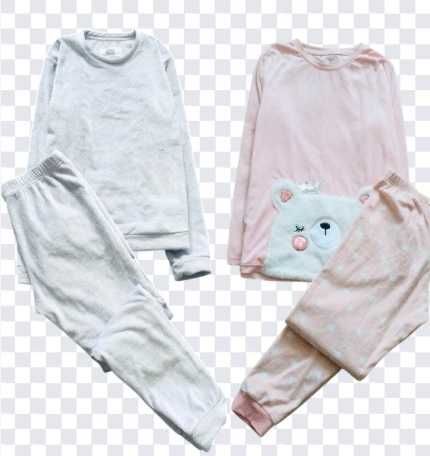 11-12 років, 152 зріст F&F велюрова лавандова та пудрова піжама