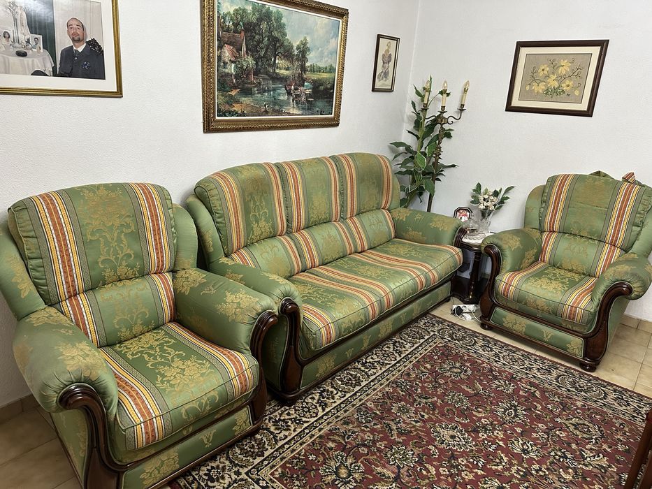 Sofá vintage + 2 poltronas
