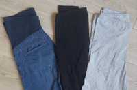 H&M mama 3 pary spodni z pasem ciążowym 38 M