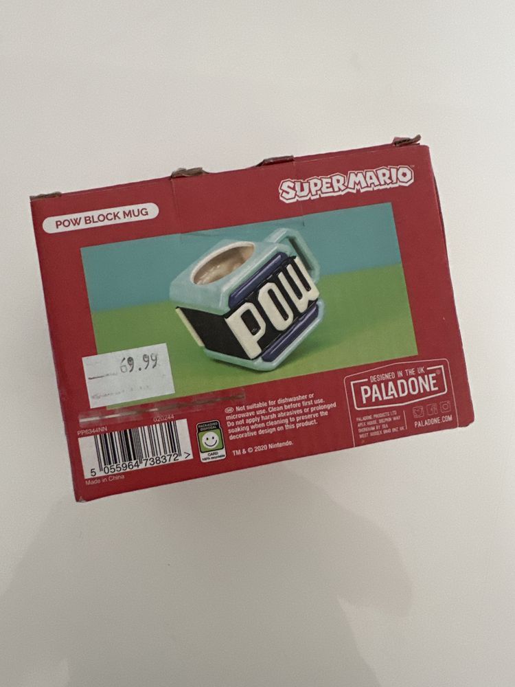 Kubek: Paladone – Super Mario - Pow Block Kubek - 450 ml