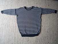 Sweter w paski z rękawem 3/4, r. S/M, greenpoint