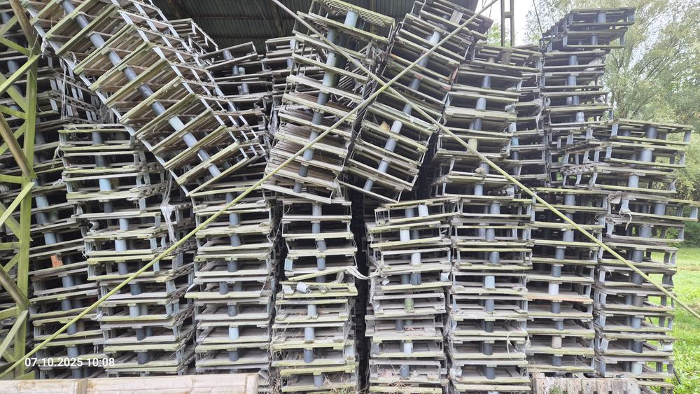 Złom paletowy – palety wielomateriałowe (drewno, metal, plastik)