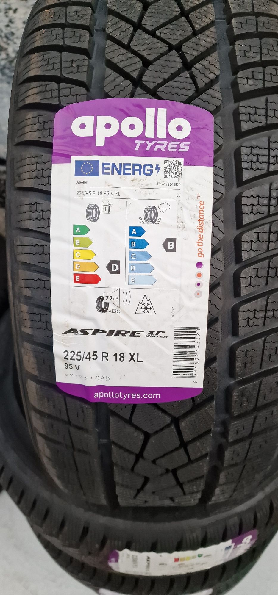 E22 4 x 225/45r18 Apollo Aspire XP Winter  95V XL nowe opony zimowe
