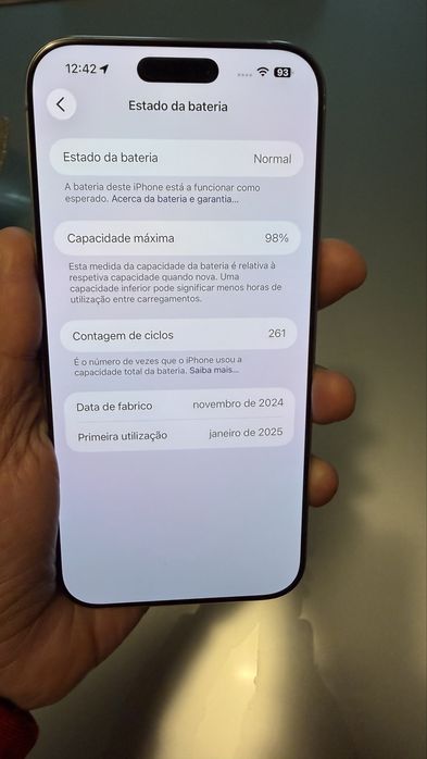 Vendo  iPhone 16 Pro Max 256GB Silver – impecável!