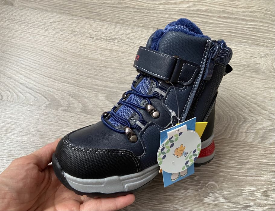 Ciepłe modne kozaki dla chłopca Rozmiary 27,28