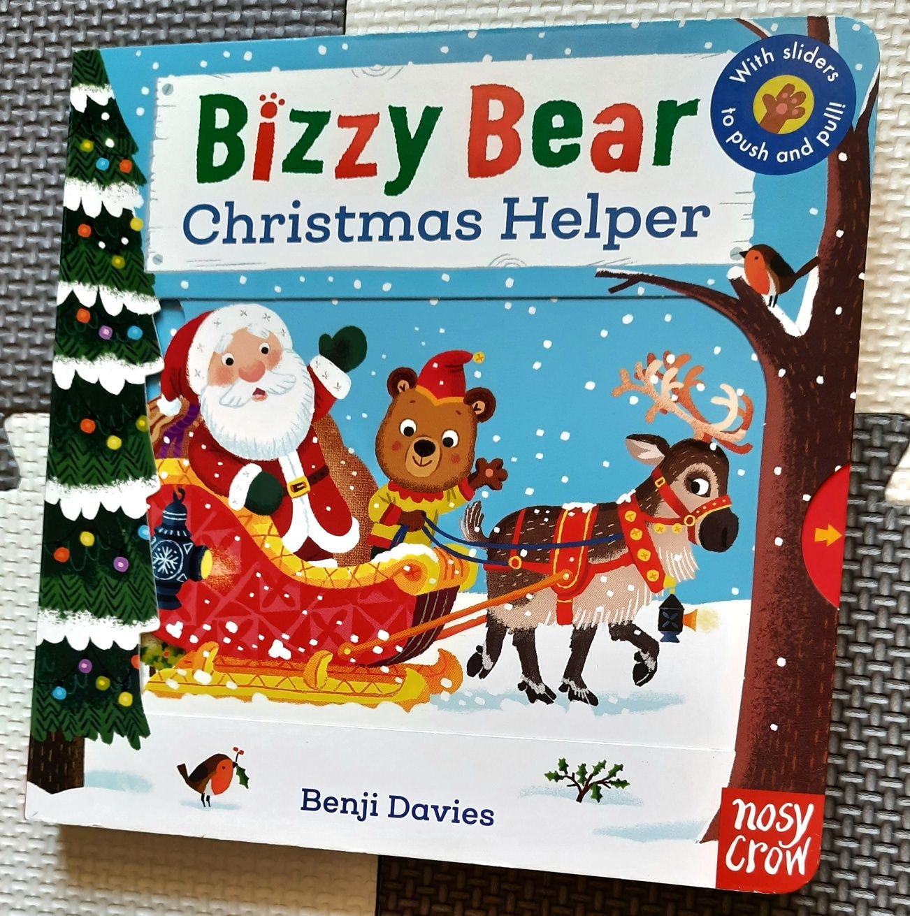 NOWA Bizzy Bear Christmas Helper miś pracuś książeczka po angielsku