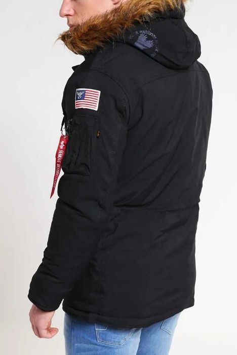 Nowa kurtka zimowa parka Alpha Industries Polar Jackett black rozm XL