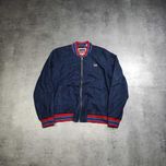 DAMSKA PREMIUM Kurtka Bomberka Lekka Jeansowa Levis Naszywka Logo Haft