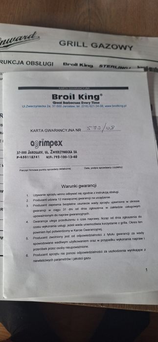 Grill Broil King model Signet 390