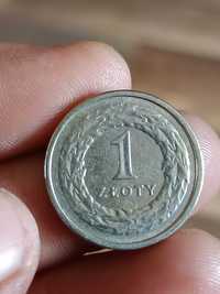 sprzedam monete 1 zloty 1991 rok