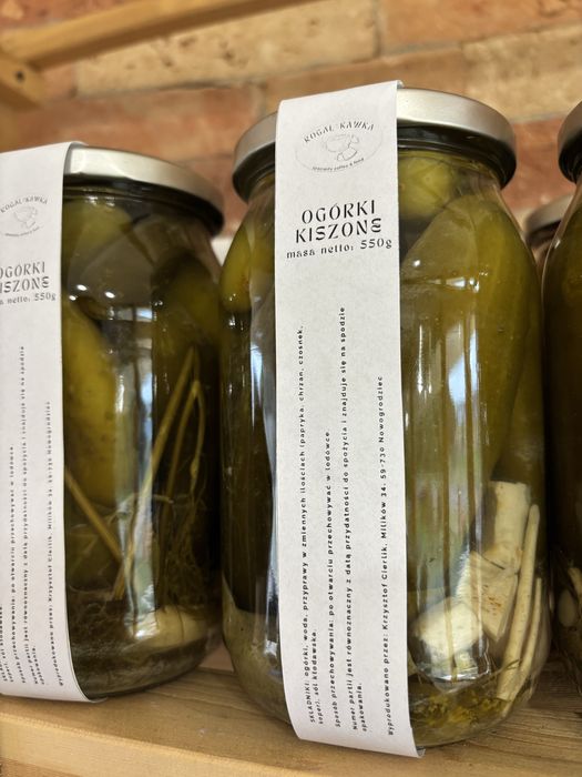Ogórki kiszone z własnego gospodarstwa