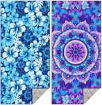 2x Duży Ręcznik Plażowy XXL z Mikrofibry Szybkoschnący 180x90 cm