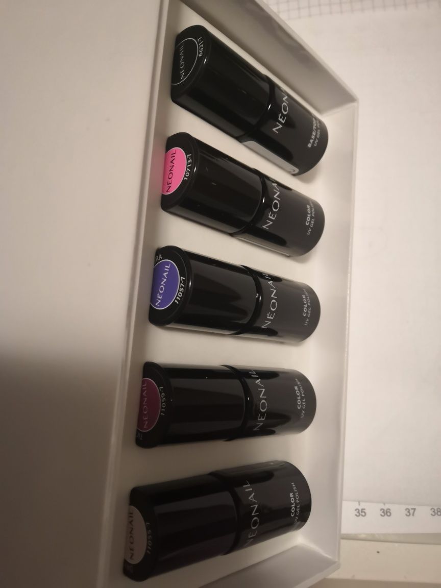 Neonail zestaw 5 lakierów hybrydowych