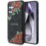 Etui Guess Leather 4G Flowers Print Metal Classic Logo MagSafe na Sams