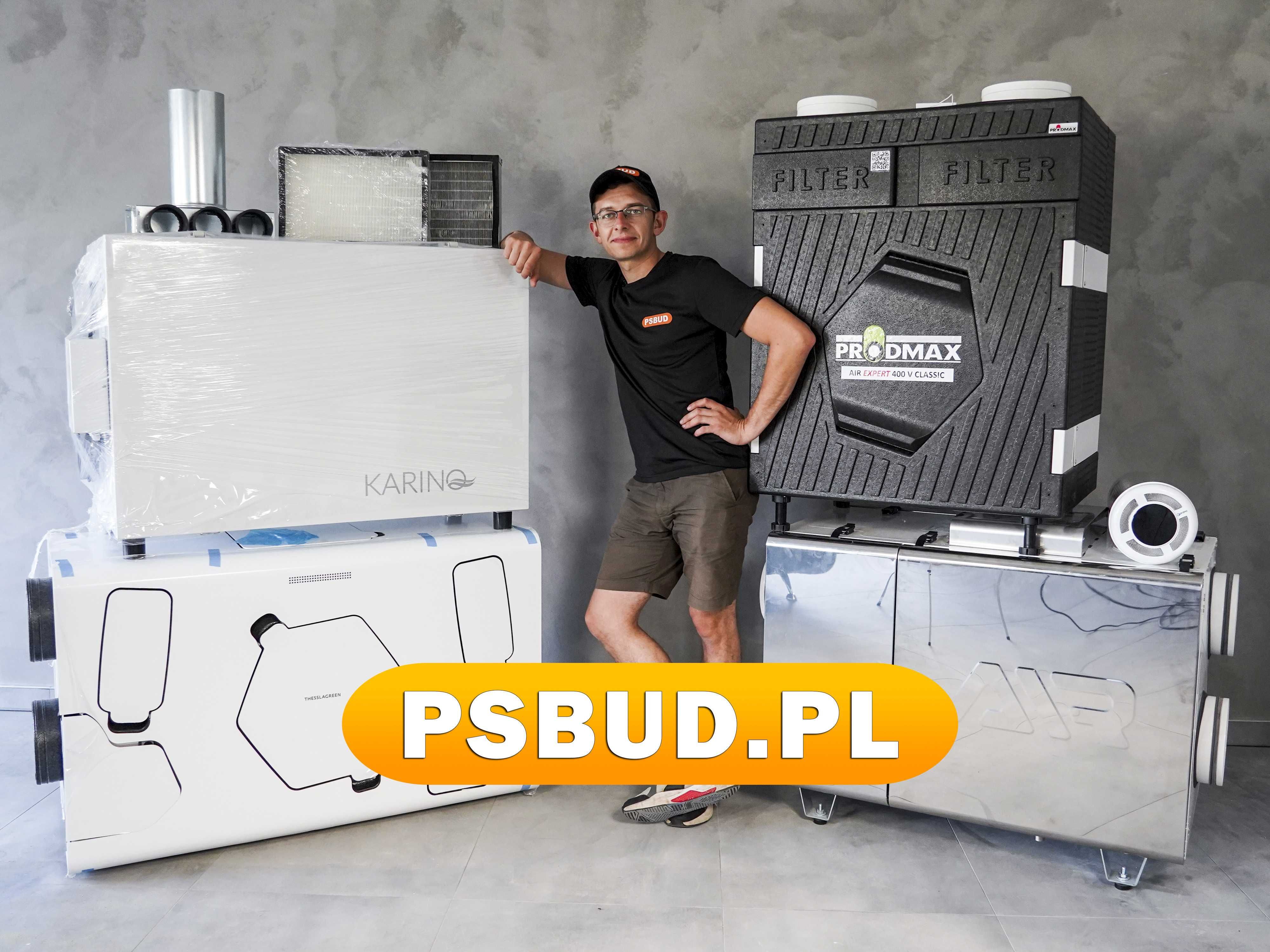 PSBUD.PL - Rekuperacja KARINO - ANTYSMOG, Nowa Technologia Dzień-Noc