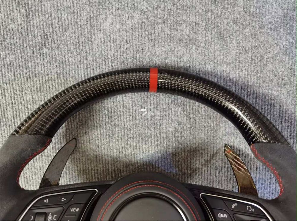 Kierownica Audi RS – skóra/alcantara, tuning, OEM a3 s3 a4 a6 karbon