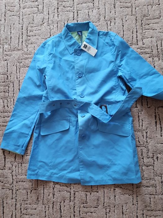 Новый хлопковый плащ-тренч GAP для девушки