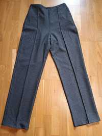 Paka ubrań damskich 38 - Spodnie proste w drobny wzorek r.38